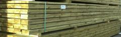 Mediena terasos karkasui Vakuume impregnuota kalibruota mediena 45x145x6000 